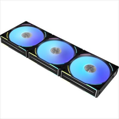 COOLERS CASE FAN 3x120mm LIAN LI UNI  AL120 V2 w/controller ARGB PWM, Black, AL120V2-3B
