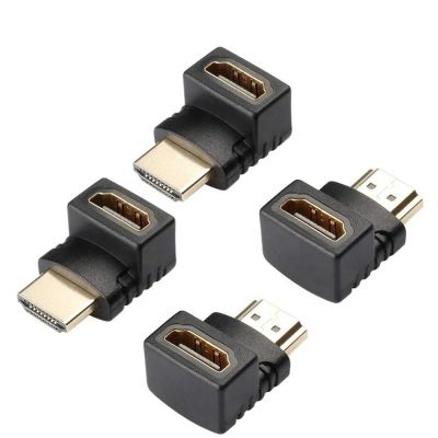 Power Box 1080P 90 Degree HDMI male to female adapter, black