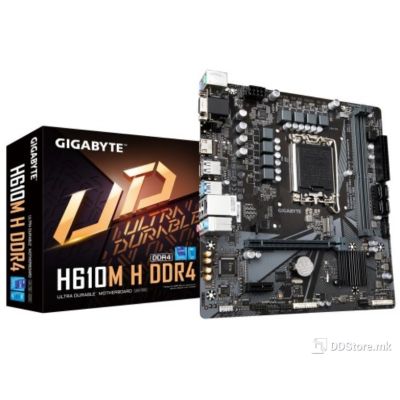 GigaByte MB 13th and 12th Gen i9/i7/i5/i3/Pen/Cele, H610M H DDR5, LGA1700, 2 x DDR5 DIMM