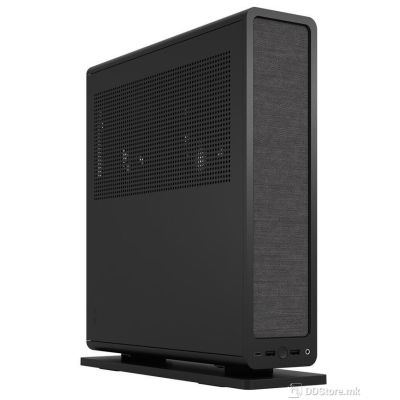 CASE FRACTAL DESIGN mini ITX RIDGE, 2x140mm Aspect 4-pin PWM fans, Black, FD-C-RID1N-11