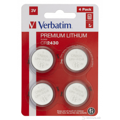 Batteries Verbatim CR2430 3V 4pack Lithium