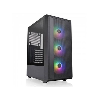 ATX Mid Tower Case Thermaltake S200 TG ARGB Mid Tower Chassis Black