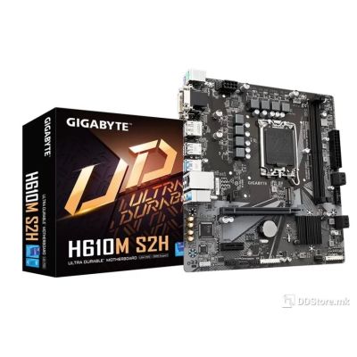 GigaByte MB 14th, 13th and 12th Gen i9/i7/i5/i3/Pen/Cele, H610M S2H, LGA1700