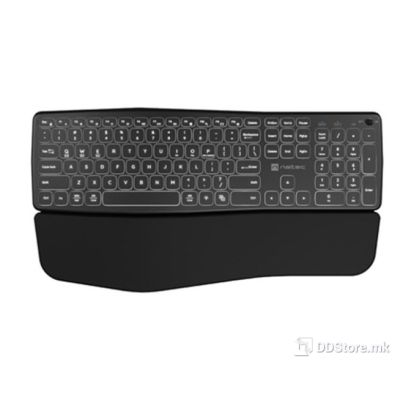Keyboard Natec Wireless Porifera Bluetooth + 2.4GHz Backlight Ergonomic