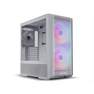 CASE LIAN LI E-ATX LANCOOL 216 RGB Mid-Tower w/ Tempered glass, Front 2x 160mm ARGB fans, Rear 1x 140mm PWM, White, LANCOOL 216RW