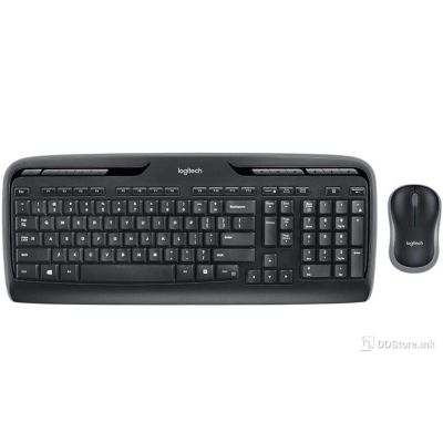 Keyboard Logitech Wireless Desktop MK330 w/Mouse Black