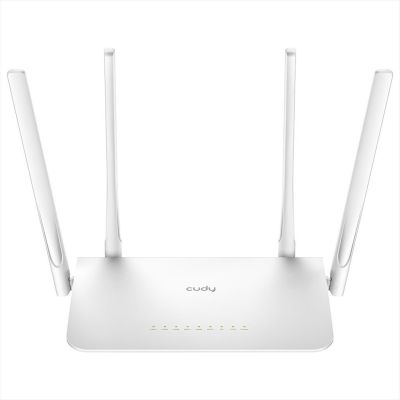 NET ROUTER WIRELESS DUAL BAND AC1200 CUDY WR1300, w/4 antennas, 1x WAN 100/1000 port, 4x LAN 100/1000 ports
