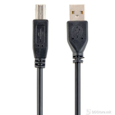 Cable USB 2.0 A to B 1m Gembird Black Professional