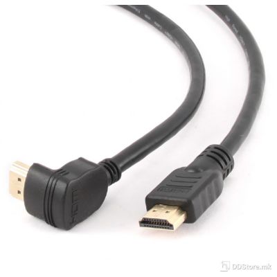 Cable HDMI M/M 90 degrees 1.8m v2.0 angular Black Gembird