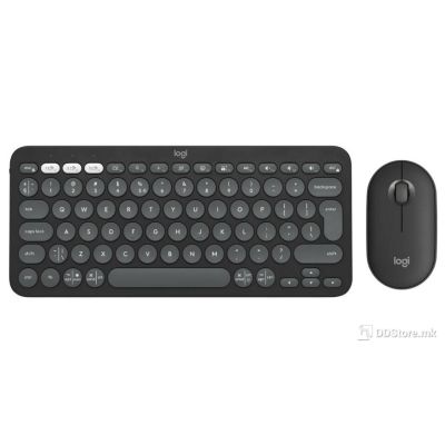 Keyboard Logitech Wireless Pebble 2 Combo w/Mouse Graphite