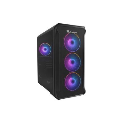 ATX Micro Tower Case Genesis Irid 503 V2 Gaming ARGB w/4x ARGB Fans
