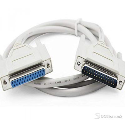 Power Box Printer Serial Parallel DB25 cable LPT25 pin extension cable, 30cm rear baffle cable