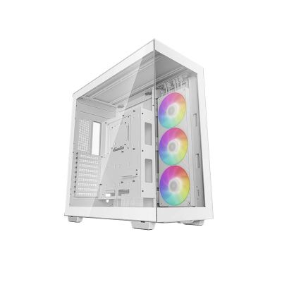 ATX / E-ATX Midi Tower Case Deepcool CH780 White ARGB w/4x USB 3.0, 3x 140mm(420mm),  LED Fans
