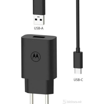 ACCESSORIES MOTOROLA TurboPower 20W USB-A w/ 1m USB-C cable black