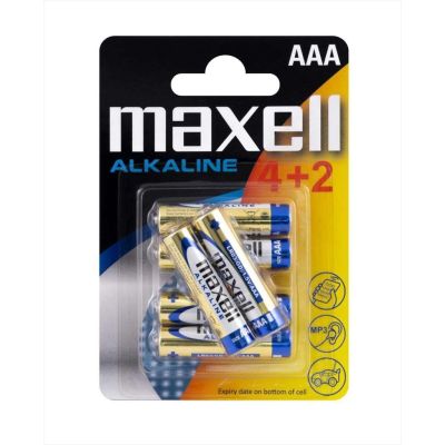 Battery MAXELL ALKALINE AAA LR03 4+2