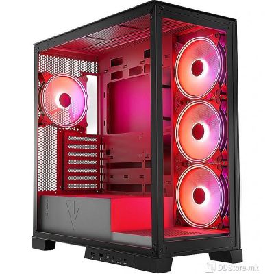 Modecom VOLCANO SPACE APEX ARGB MIDI Black Computer Case 850W