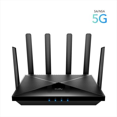NET ROUTER WIRELESS DUAL BAND AX3000 5G SA/NSA CUDY P5 w/6 antennas, 1x WAN 10/100/1000 port, 4x LAN 10/100/1000 ports