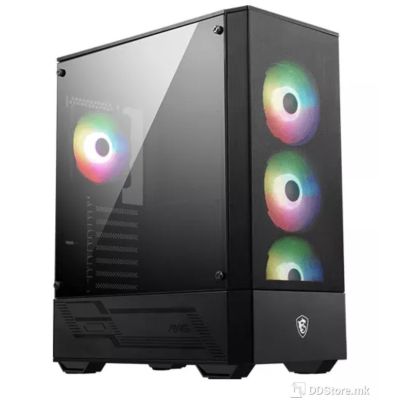 ATX Mid Tower Case MSI MAG FORGE 112R ARGB w/2xUSB 3.2, 4x 120mm Fans