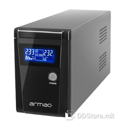 UPS Armac Office 650VA 390W 230V, 2xSchuko/ LCD/Metal Case