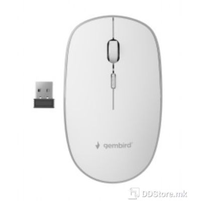 Gembird Wireless optical mouse, white, PN:MUSW-4B-01-W