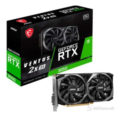 MSI Graphic Card GeForce RTX 3050 8GB Ventus 2X XS OC GDDR6