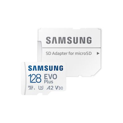 SAMSUNG 128GB EVO MircoSD+ Adater, P/N: MB−MC128SA/EU