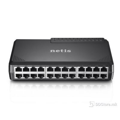 Netis Switch, 24 Ports 10/100Mbps, Fast Ethernet, plastic case
