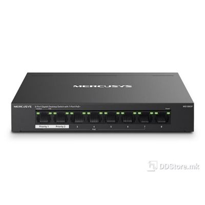 Mercusys Switch 8port Gigabit MS108GP w/7port POE+