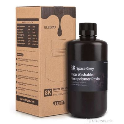 Elegoo Water Washable Resin 8K 1Kg Space Grey