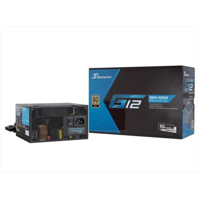 PSU 550W SEASONIC G12 GM-550 80+ GOLD , Semi-Modular, Black