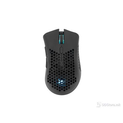Mouse White Shark Gaming Lionel 10000dpi Wireless Black