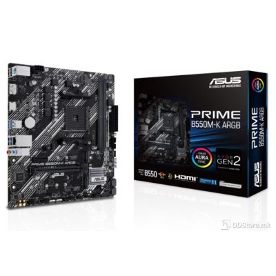 ASUS PRIME B550M-K ARGB, AMD B550 (Ryzen AM4) mATX motherboard