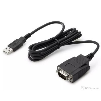 Power Box DP9 RS232 Serial to USB2.0 Male to male cable, CH340, 1.5m, black