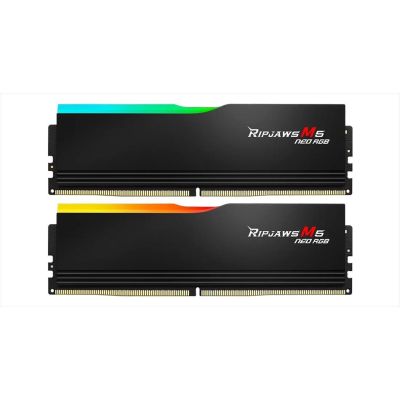 RAM DDR5 32GB(2x16GB) 6000MHz CL36 G.SKILL Ripjaws M5 NEO RGB AMD EXPO Black F5-6000J3636F16GX2-RM5NRK