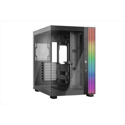 CASE BE QUIET! ATX Mid-Tower Light Base 600 DX, w/2x Tempered glass, ARGB LED strips and 2 hubs, inverted layout, Black BGW65