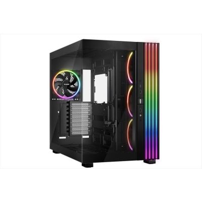 CASE BE QUIET! ATX Mid-Tower Light Base 900 FX, w/2x Tempered glass, 4x Light Wings 140mm PWM, ARGB LED strips and 2 hubs, inverted layout, Black BGW71