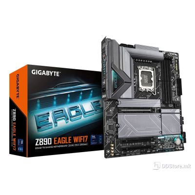 MB Gigabyte Z890 EAGLE WIFI7 LGA1851 DDR5 8800MHz OC/4xM.2/BT 5.4/2.5Gb/PCIe5.0/DP/Type-C