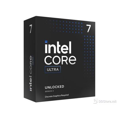 CPU Intel Core Ultra 7 265KF Arrow Lake 20-Core E3.3GHz/P3.9GHz LGA1851 30MB BOX w/o Graphics/Cooler