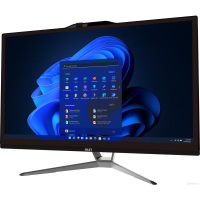 ALL IN ONE PC MSI  PRO AP222T 21.5, HD,Anti-Glare,Multi-touch, i3-13100,3.4GHz,120W,M.2 PCIE 256GB, 8GB,802.11 AC and BT 5,USB KB/MS,Black