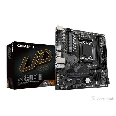 MB Gigabyte A620M H AM5 DDR5 7200MHz OC/SATA3/M.2/GBit LAN/PCIe 4.0/HDMI/DP