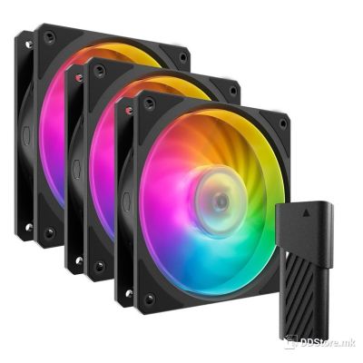 Cooler Master Mobius 120P ARGB 3-Pack Fan Kit Black