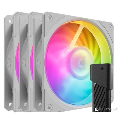 Cooler Master Mobius 120P ARGB 3-Pack Fan Kit White