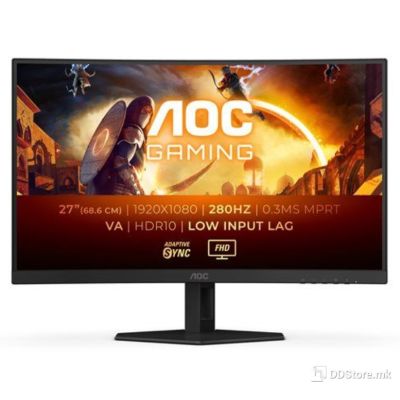 AOC FullHD LED Curved Gaming Monitor C27G4ZXE, 27 Inch, Fast VA