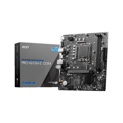 MB 1700 H610M-E PRO MSI, 2xDDR4 3200MHz, M.2, VGA,HDMI, PCIex16, PCIex1, 4xSATAIII