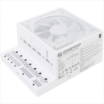 PSU 1000W LIAN LI EDGE EG1000  80+ PLATINUM, PCIe 5.1 (L-Shape, w/x4 USB 2.0 headers), FULL MODULAR White
