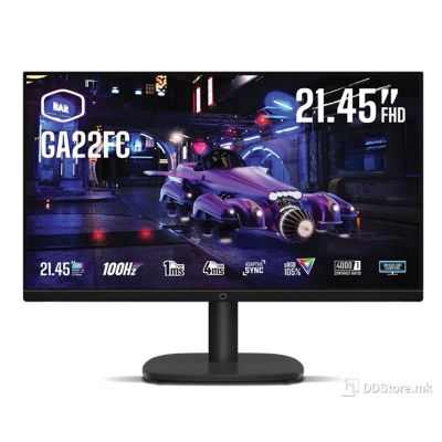 Cooler Master 21.45” FHD Gaming Monitor display, VA panel, 100Hz
