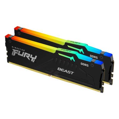 DIMM DDR5 64GB (2x32GB kit) 5200MT/s KF552C36BBEAK2-64 Fury Beast RGB EXPO