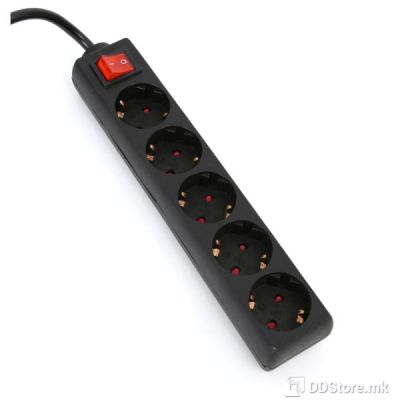 Power Protector Omega 1.5m 5 Sockets Black