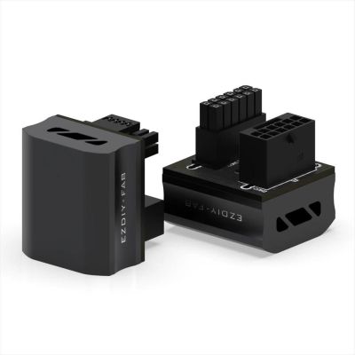 VGA POWER ADAPTER EZDIY-FAB 12VHPWR 600W STD 180 DEGREES black