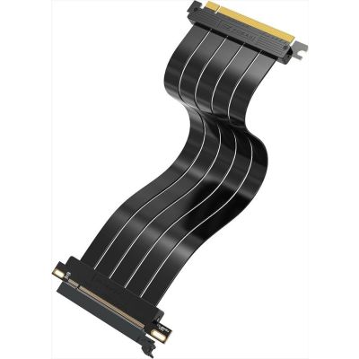 CABLE RISER EZDIY-FAB HIgh Speed PCIe x16 M To PCIe x16 F 300mm Gen 4.0, straight, black